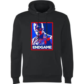 👉 Captain America poster s zwart male Avengers: Endgame hoodie - 5059478968065