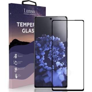 👉 Zwart echt glas nederlands Lunso - Gehard Beschermglas Full Cover Tempered Glass Samsung Galaxy S21 Black Edge 8720572140196