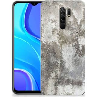 👉 Siliconen hoesje Xiaomi Redmi 9 TPU Beton Print 8720215635836