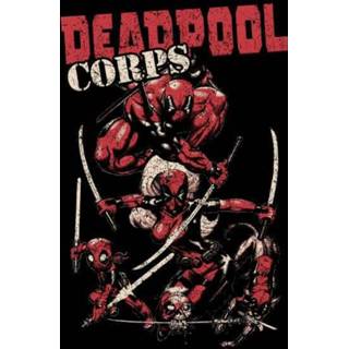 👉 Marvel Deadpool Corps T-shirt - Zwart - S - Zwart