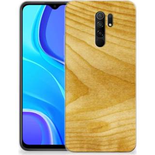Xiaomi Redmi 9 Bumper Hoesje Licht hout Bumper hoesje hout Xiaomi Redmi 9 Licht 8720215777352