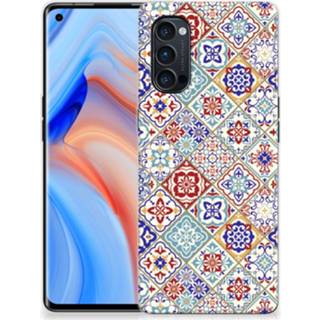 👉 Siliconen hoesje OPPO Reno4 Pro 5G TPU Tiles Color 8720215694512