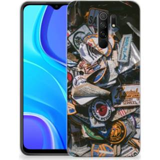 👉 Siliconen hoesje Xiaomi Redmi 9 met foto Badges 8720215418507