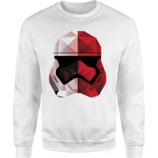 👉 Star Wars Cubist Trooper Helmet Trui - Wit - XXL - Wit