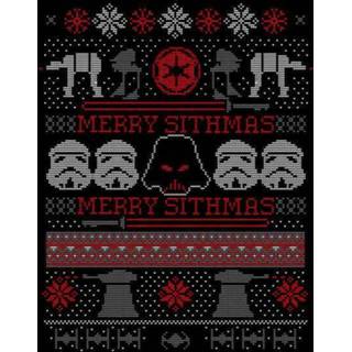 👉 Shirt male s zwart Star Wars Merry Sithmas Knit kerst T-shirt - 5059478429573