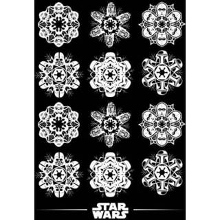 👉 Shirt zwart s male Star Wars Snowflake kerst T-shirt - 5059478429214