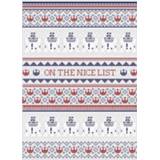 👉 Shirt s grijs vrouwen Star Wars On The Nice List Pattern Dames kerst T-shirt - 5059478431330