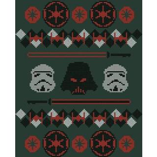👉 Hoodie male Forest Green l donkergroen Star Wars Empire Knit Christmas - 5059478658478