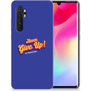 👉 Siliconen hoesje Xiaomi Mi Note 10 Lite met naam Never Give Up 8720215663624