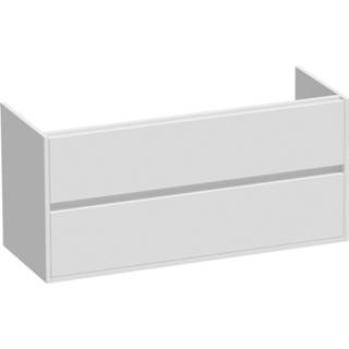 👉 Onderkastje wit mat MDF hangend nexxt standaard Sanituba onderkast voor dubbele wasbak 120cm 6013918133146