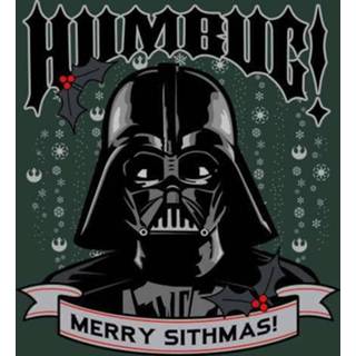 👉 Hoodie s Forest Green male donkergroen Star Wars Darth Vader Humbug Christmas - 5059478658102