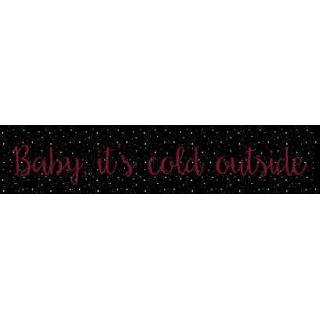 👉 Candlelight male zwart xxxxxl 5XL baby's Baby It's Cold Outside Sweatshirt - Black 5059479539820