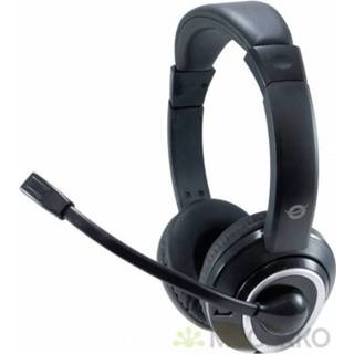 👉 Headset zwart Conceptronic POLONA Hoofdband 4015867223208