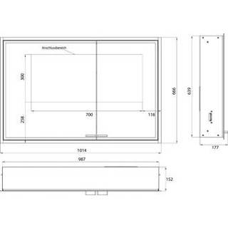 👉 Spiegelkast 2dr.101,5 m.light emco prestige2 98970 4018445118408