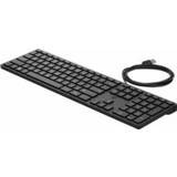 👉 Toetsen bord zwart HP 320K toetsenbord USB QWERTY Engels