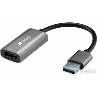 👉 Grijs Sandberg 134-19 USB grafische adapter 5705730134197