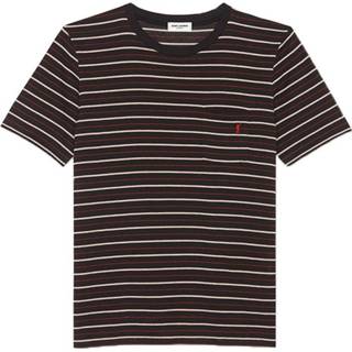 👉 Shirt l male zwart Striped Monogram T-Shirt