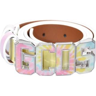 👉 Riem vrouwen wit TIE DYE Belt With Logo