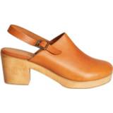 👉 Clogs leather vrouwen bruin Zagreb shoes