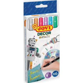 👉 Viltstift Jovi Metallic, kartonnen etui van 6 stuks 8412027030908