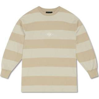 👉 L vrouwen beige Boxy LS Tee