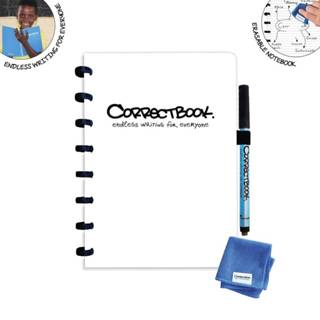 👉 Notitie boek wit Correctbook A5 Original: uitwisbaar / herbruikbaar notitieboek, gelijnd, 7110767032756