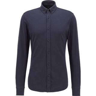 👉 L male blauw Casual-Hemd