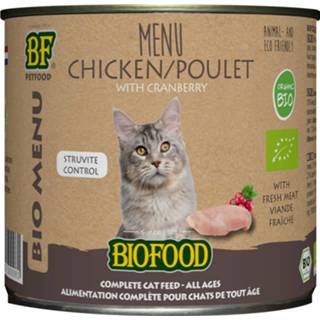 👉 Kattenvoer blik Biofood Bio Organic Menu 200 g - Kip 8714831500081