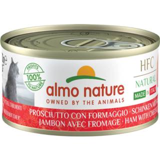 Katten voer blik Almo Nature Hfc Cat Natural 70 g - Kattenvoer Ham&Parmigiano 8001154000610