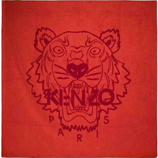 👉 Onesize male rood Tiger Logo Beach Towel