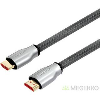 👉 HDMI kabel zilver zink UNITEK Y-C139RGY 3 m Type A (Standaard) Zilver, 4894160029102