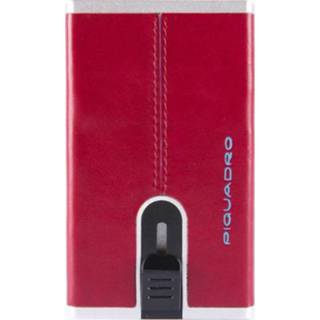 👉 Rood leer Blue Square Piquadro Creditcard Case With Sliding System Red 8024671517775