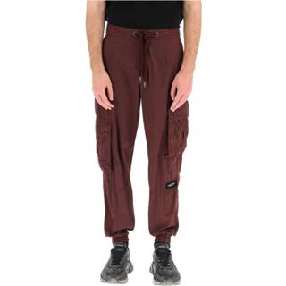 👉 Broek male rood Cargo trousers 1611999633392