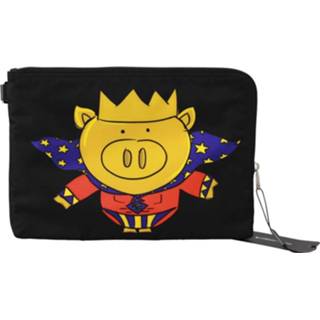 👉 Onesize male zwart Super Pig Print Hand Toiletry Bag 8053286495550