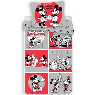 👉 Dekbedovertrek multikleur Dekbedovertrek- Disney Mickey Mouse & Minnie Classics- Eenpersoons- 140x200 Cm 8592753019443