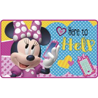 👉 Tapijt multicolor polyester One Size meerkleurig meisjes Disney Minnie Mouse 45 x 75 cm fleece 8430957120278