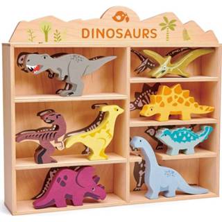 👉 Dinosaurus hout Tender Leaf Toys Dierenset 38 X 28 Cm 25-delig 191856084761