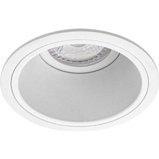 👉 Armatuur wit aluminium Spot Gu10 - Pragmi Minko Pro Inbouw Rond Mat Verdiept Ø90mm 6013928687653