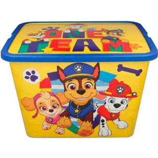 👉 Opbergbox geel blauw kunststof Stor Paw Patrol 23 Liter Geel/blauw 8412497025466