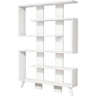 👉 Boekenkast wit steigerhout Homemania Jane 120x22x164 Cm 8681285909442