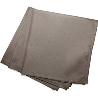 👉 Servet polyester taupe Wicotex Servetten Essentiel 40x40cm 3 Stuks 3574387204216