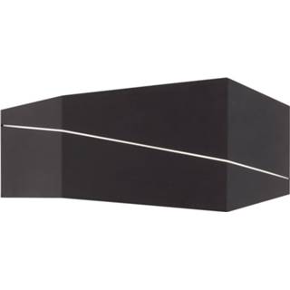 👉 Wandlamp wit zwart aluminium Led - Wandverlichting Trion Zorran 13w Warm 3000k Rechthoek Mat 6013953022016