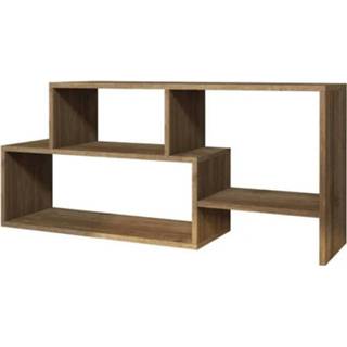 👉 Steigerhout bruin Homemania Tv-meubel Clover 121,8x29,5x53,8 Cm Walnootkleurig 8681285914286
