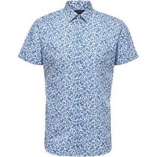 👉 Shirt blauw male l met korte mouwen