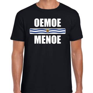 👉 Shirt zwart mannen Zeeuws dialect Oemoe menoe met Zeelandse vlag voor heren