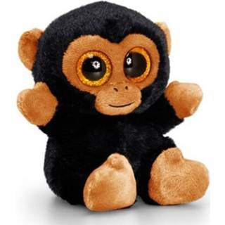 👉 Chimpansee knuffel bruin zwart pluche multikleur Keel Toys Bruin/zwart 15 Cm 8719538653610