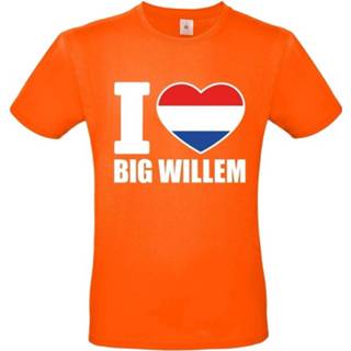 👉 Grote maten shirt oranje synthetisch mannen I Love Big Willem Heren - Koningsdag/ Holland Supporter Kleding 4xl 8719538490673