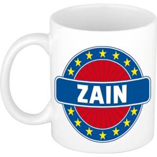 👉 Beker keramisch multikleur Zain Naam Koffie Mok / 300 Ml - Namen Mokken 8719538439580