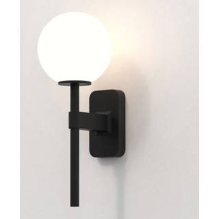 👉 Wandlamp zwart mat glas zink a++ senioren Astro Tacoma in zwart, opaal