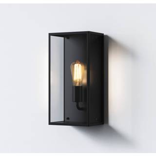 👉 Buitenwandlamp zwart roestvrij staal a++ transparant Astro Messina 1 x E27